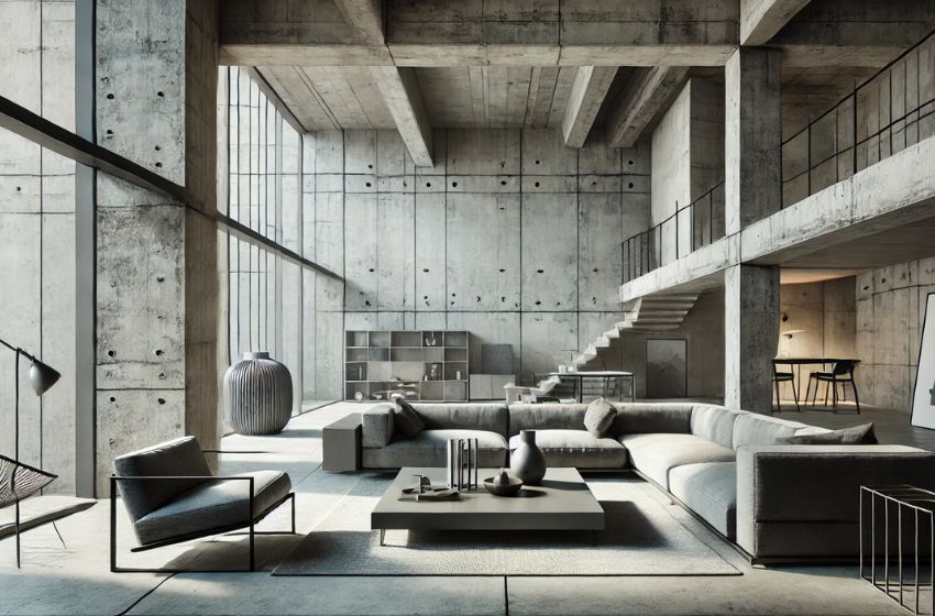 brutalist interior design